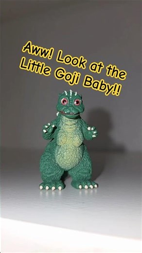 Awww, look at the Little Godzilla baby! #godzilla #littlegodzilla #gashapon #bandai #actionfigures