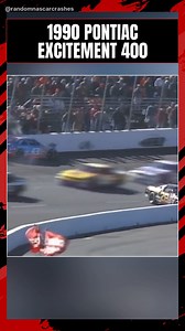 97K views · 871 reactions | 1990 Pontiac Excitement 400: A wild turn of events!  On lap 87, Richard Petty spun out exiting Turn 4, slamming the outside wall.  Trying to avoid him, Davey Allison lost control and collided with Petty, adding to the chaos on the front stretch!  #nascar #nascarthrowback #nascarracing #motorsports #nascarhistory | Vintage NASCAR Vault | Facebook