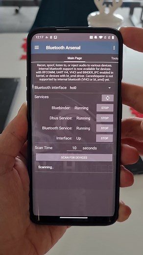 How to enable internal Bluetooth interface in NetHunter. Latest version of Kali NetHunter comes with internal Bluetooth support, which means that your in-built Bluetooth can be used within Bluetooth Arsenal to perform attacks. In the video I demonstrated how to enable it. Don't forget to install and update Bluetooth Arsenal when requested. #nethunter #mobilehacker #bluetooth #hacking #hacker #cybersecurity #ethicalhacking #hackers #linux #programming #hack #technology #kalilinux #security #codin