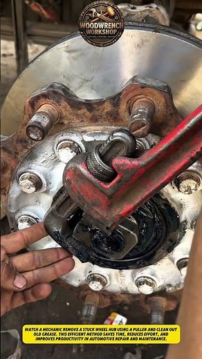 Stuck Wheel Hub Removal Hack | Fast Bearing & Grease Cleanup