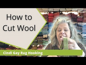 How to cut wool for rug hooking