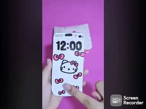 Hello kitty laptop and a pink iPhone