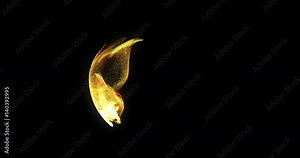 Abstract 4K Motion Background Loop With Particles And Sphere. Atom Science Technology,energy Circle Sphere Ball, power Wire Lines Curve. Abstract Animated Motion Graphic Stock Video