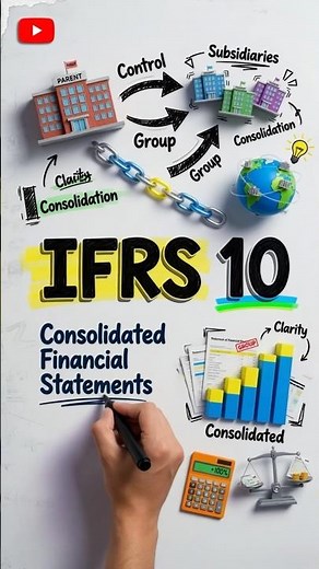 IFRS 10 Explained | Consolidated Financial Statements | #ifrs #ifrs10 #accountingstandards #shorts