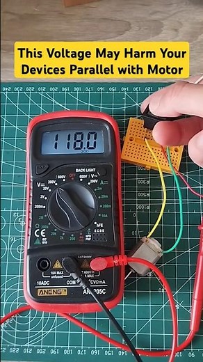 Always Use a Flyback Diode| #shorts #electronics #dcmotor #diode