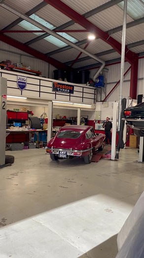This 1969 Jaguar E-Type is looking good! The team at Haynes Heritage Engineering has fitted a new uprated 5-speed gearbox. It will soon be ready to head back to its owner and continue its worldwide touring. | Haynes Motor Museum