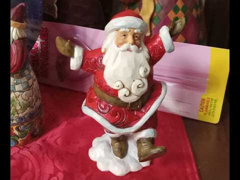 Jim Shore Heartwood Creek "Hooray for the Holidays" Mini Santa Claus Figurine REVIEW (Model#6001490)