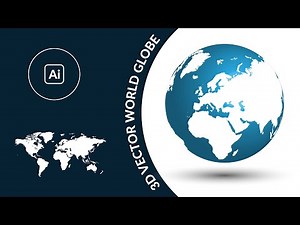 How to Design 3d World Globe in Illustrator - Adobe Illustrator