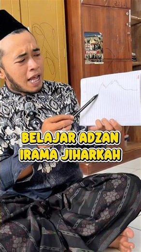 Belajar adzan irama jiharkah #adzanmerdu #muslim #santrikeren