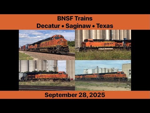 BNSF Trains - Decatur • Saginaw • TX (September 28, 2025)