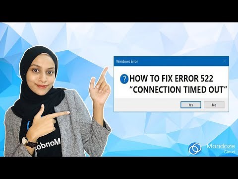 How To Fix Error 522 "Connection Timed Out" - Mondoze
