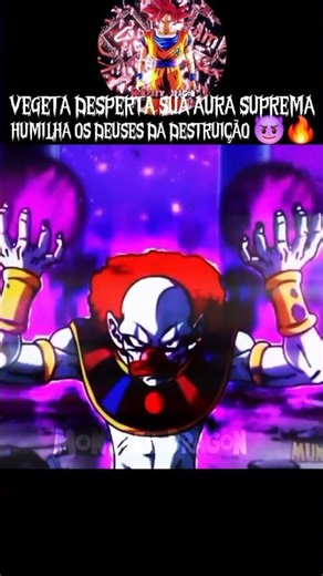 VEGETA HUMILHA OS DEUSES DA DESTRUIÇÃO 😈🔥 #animeshorts