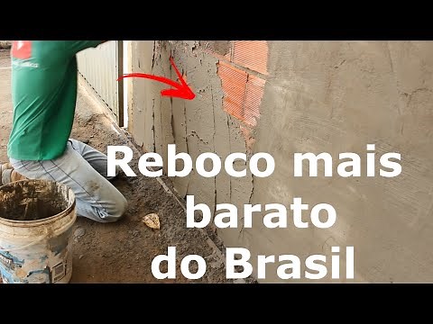 Como rebocar paredes com argamassa.