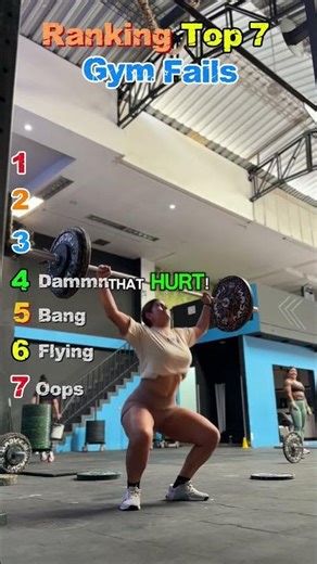 Ranking Funniest 7 Gym Fails Ever🤣 #shorts