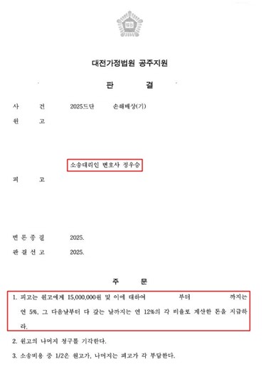 이혼한지 2년 후 상간 소송 제기하였으나 승소한 사례