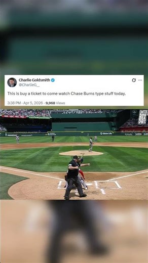 9 Ks in DOMINANT Fashion! Chase Burns vs Rangers 🔥 #cincinnatireds