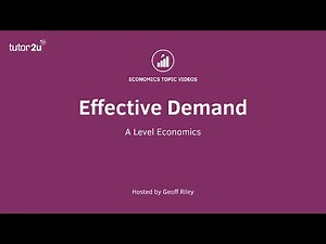 Effective Demand in Markets I A Level and IB Economics