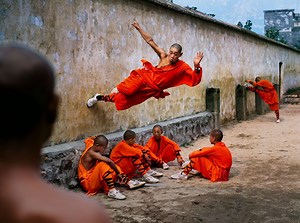 China’s Shaolin monks are known for their incredible acrobatics. This photographer captured them in action