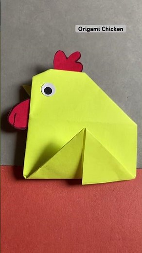 Origami Chicken | How to fold a simple paper chicken | Easy Origami Chicken tutorial | Paper Bird