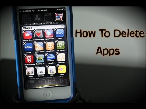 How To Delete Apps On The iPhone 5 & 6 - How To Use The iPhone 5 & 6