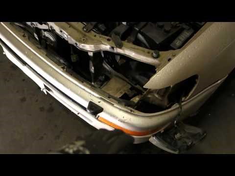 How to replace front bumper Toyota Corolla. Years 1991 to 2002