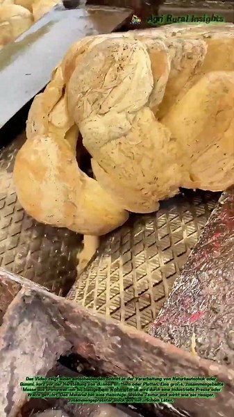 🧴 Aus Rohmasse wird dünne Haut: Wie eine Maschine den Naturkautschuk zähmt