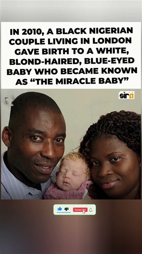 Nigerian Parents Stunned After Welcoming White Baby With Blonde Hair & Blue Eyes 🔥✨#shorts #viral