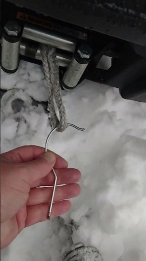 Polaris Sportsman's Winch Rope Broke. The Hook Made the Repair Easier