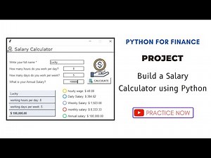 How to build Salary Calculator using python | Python projects and exercises