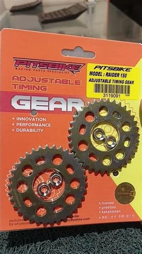 Raider 150 carb type adjustable timing (cam gear)