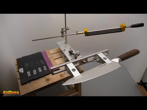 Insanely Sharp! Chef Knife Sharpened with Chinese Diamond Stones 🔪 Sytools - Knife Sharpening System