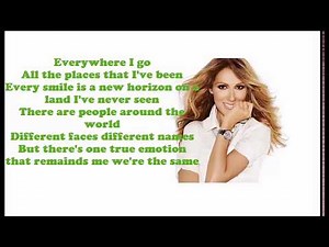 Celine Dion - Let's Talk About Love (Lyrics)