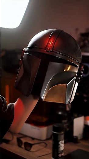 🤖Finally have enough ''Beskar'' for a Mandalorian helmet! #3dprinting #sparkxi7