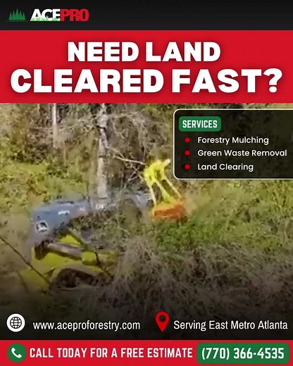 1.2K views |  Need Your Land Cleared Quickly & Professionally? Ace...