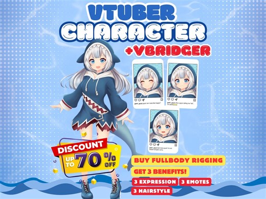Custom Vtuber Model Live2d Commission | Anime Art | Vtuber Assets | Vtuber Model | Pngtuber | Vtuber Model Commission | Vtuber Male & Female - Etsy