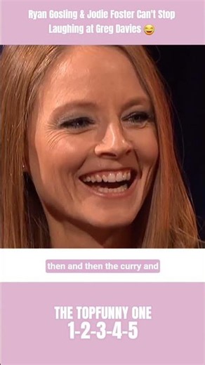 Ryan Gosling & Jodie Foster Can't Stop Laughing at Greg Davies 😂 #viral #funny #shrots #comedy