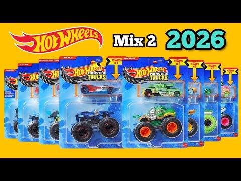Hot Wheels 2026 Monster Truck Plus Car Mix 2