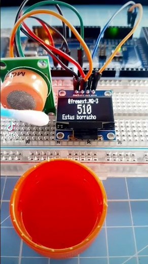 sensor MQ_3 alcohol #arduinoproject #arduino #viral #parati #fyp #fypシ