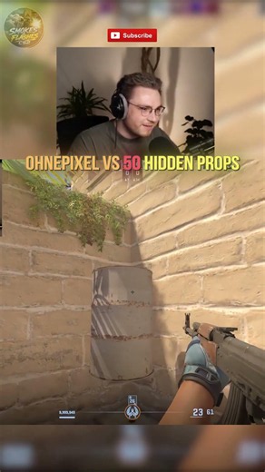 OhnePixel vs 50 Hidden Props in CS2 👀 #cs2 #csgo #cs2memes #prophunt #shorts