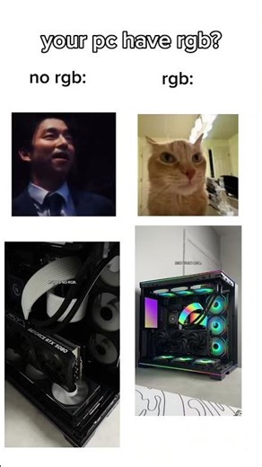 with rgb or no rgb? #pcsettings #pc #gaming #rgb