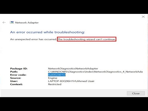 Fix The Troubleshooting Wizard Can’t Continue On Windows PC Laptop