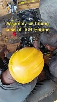 Assembly of timing case of JCB Engine #automobile #jcb #mechanic #weldingequipment #engineblock