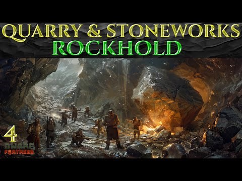 QUARRY & STONEWORKS - Lets Play DWARF FORTRESS Gameplay Ep 04