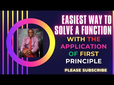 Mathematics: Differentiation with the first principle( part 3)(SS3)