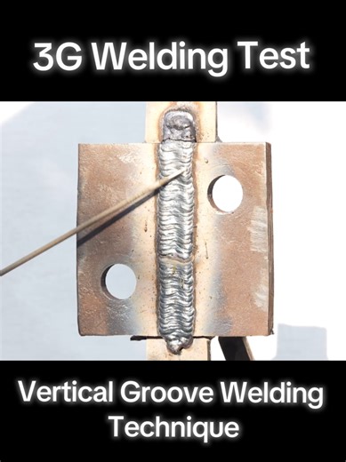 3G Welding Test | Vertical Groove Welding Technique | Open Root 100% Penetration.Master 4G Welding Skills #welding #4gwelding #metalwork #fabrication #TikTokCreatorSearchInsightsIncentive