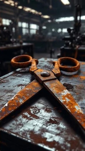 Super rusty scissor amazing transformation. #aitransformation #aicontent #aigeneration #aishorts