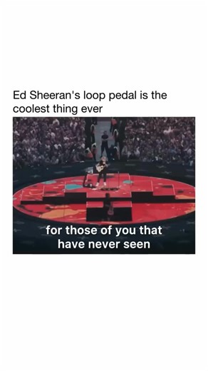 music on Instagram: "No band. No backup. Ed Sheeran really ran a whole concert... as a one-man band.🔥 Ed Sheeran’s “Shivers” live performance from the Full Circle documentary showcases his signature loop pedal technique during the Mathematics Tour at Wembley Stadium. In the clip, he builds the entire track live without backing tracks, layering sounds on the spot. [ ed sheeran, loop pedal, music expert, amazing talent explore, amazed ]"