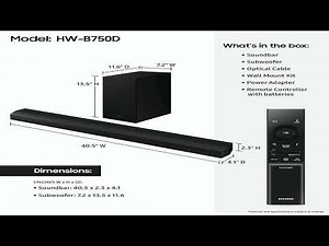 Review: SAMSUNG HW-B750D/ZA 5.1ch Soundbar with Dolby Audio, Surround Sound Expansion, Bass Boost