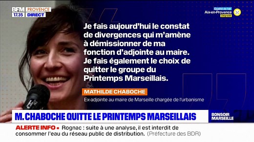 Mathilde Chaboche quitte le Printemps marseillais | BFM Marseille Provence