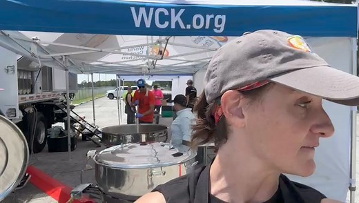 9.3K views · 601 reactions | WCK’s Monica and Chef Wendy are in Fort White, Florida where we have set up our new Rapid Response Field Kitchen to cook for families impacted by Hurricane Debby. The vehicle, built with the support of Dollar General, enables us to begin cooking thousands of meals in isolated communities immediately after a disaster. #ChefsForFlorida | World Central Kitchen | Facebook